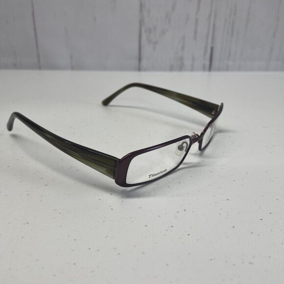 VERA WANG Eyeglasses Frames Titanium V014 Metalic Brown and Smoke 52-16-137 - Picture 1 of 5